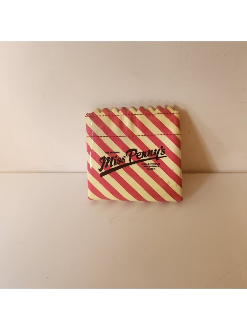 Kate Spade Miss Penny's Confections Coin Purse Striped Candy Bag Pouch Novelty